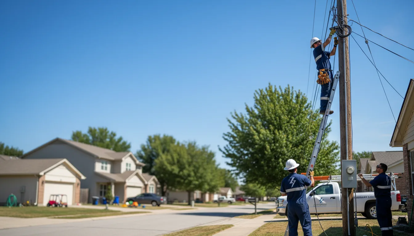 Residential electrician providing installation services in Bourbonnais, IL